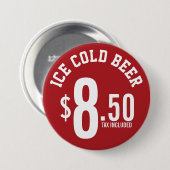 ベンダー優遇措置の供給 – 冷たいビールの販売者 缶バッジ (正面&裏面)