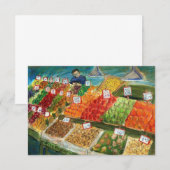 ベンダー招待状カードの作成（パイクプレイスマーケット） 招待状 (正面/裏面)