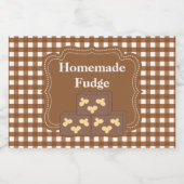 ベンダー等の自家製ファッジフードラベル フードラベル (シングルラベル)