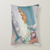 ベンチにあっている女性1913年(w/c紙で) アクセントクッション (正面(垂直))