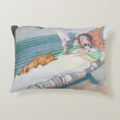 ベンチにあっている女性1913年(w/c紙で) アクセントクッション (裏面)