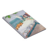 ベンチにあっている女性1913年(w/c紙で) ノートブック (右側)