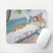 ベンチにあっている女性1913年(w/c紙で) マウスパッド (マウス)