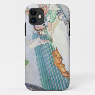 ベンチにあっている女性1913年(w/c紙で) iPhone 11 ケース