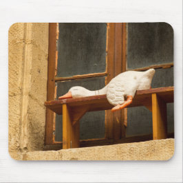 ベンチにガチョウを置くマウスパッド マウスパッド