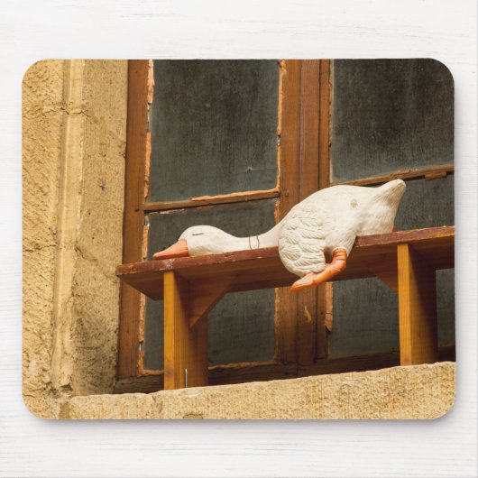 ベンチにガチョウを置くマウスパッド マウスパッド (正面)