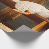 ベンチにガチョウを置くラッピング紙 ラッピングペーパー (角)