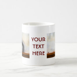 ベンチにリスとナッツ コーヒーマグカップ