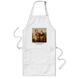ベンチに座った使徒たちのチャドとワリー。 ロングエプロン