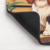 ベンチのチャールズ・トリコラー騎士 マウスパッド (コーナー)