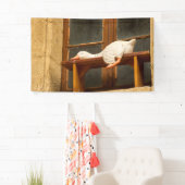 ベンチのバナーにガチョウを置く 横断幕 (インサイチュ)