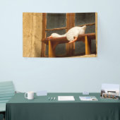 ベンチのバナーにガチョウを置く 横断幕 (トレードショー)