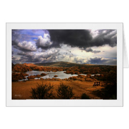 ベンチのパノラマ- watson湖