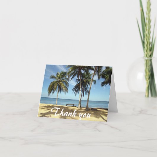 ベンチのビーチサンキューカード サンキューカード (正面)