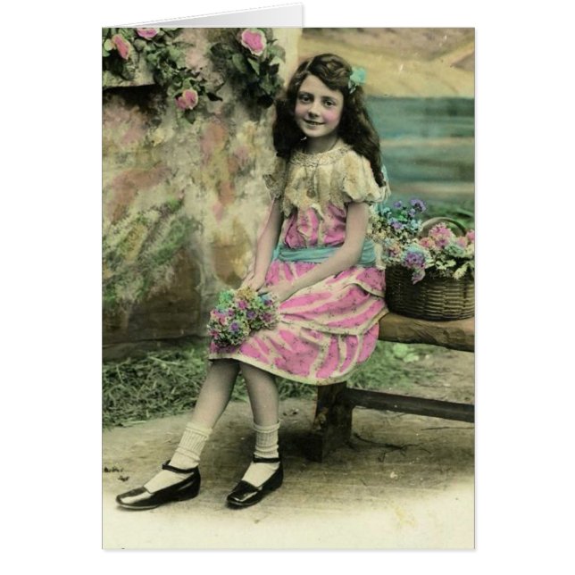 ベンチの女の子 (正面)