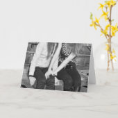 ベンチの恋人 カード (黄色い花)