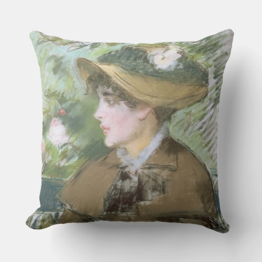 ベンチのManet |、1879年 クッション (正面)
