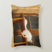 ベンチアクセント枕にガチョウを置く アクセントクッション (正面(垂直))