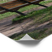 ベンチオーバールッキングCreekポスター ポスター (角)