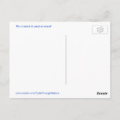 ベンチカナルサンセットフロリダポストカード ポストカード (裏面)