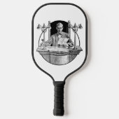 ベンチスケッチの審査員 ピックルボールラケット (裏面)