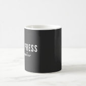 ベンチプレス哲学者ジムTシャツ コーヒーマグカップ (中央)