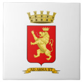 ベンチミリアの紋章 タイル (正面)