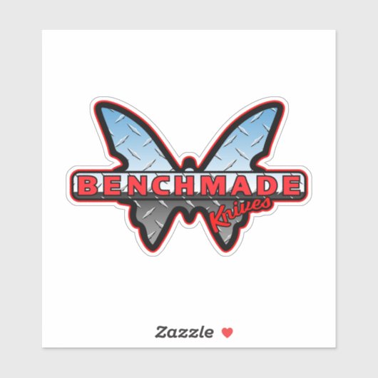 ベンチメイドナイフ80年代のレトロクロムバタフライ シール (シート)