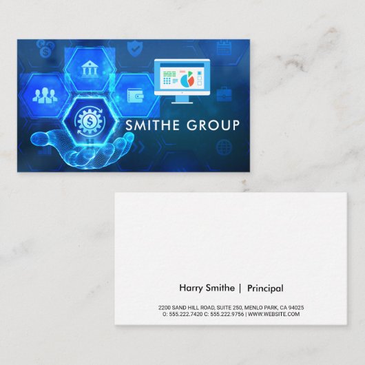ベンチャーキャピタリスト | 企業の | 技術背景 名刺 (正面/裏面)
