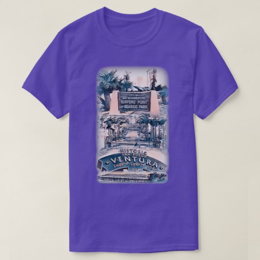 ベンチュラカリフォルニア Tシャツ (デザイン正面)