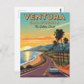ベンチュラゴールデンコーストカリフォルニア ポストカード (正面/裏面)