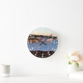 ベンチュラストーム埠頭 ラウンド壁時計 (ホーム)