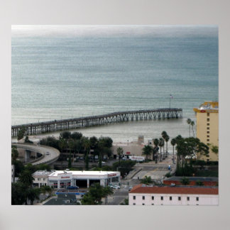 ベンチュラCA - C通りとピア ポスター