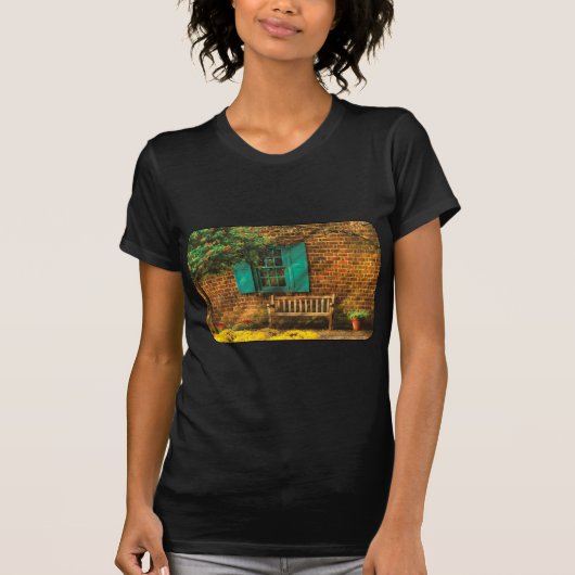 ベンチ - どうぞおかけください Tシャツ (正面)