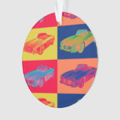 ベンツ300 SLの変換可能なポップアート オーナメント (正面)