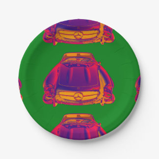 ベンツ300 SLの変換可能なポップアート ペーパープレート