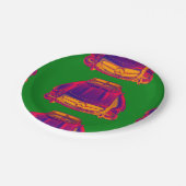 ベンツ300 SLの変換可能なポップアート ペーパープレート (アングル)