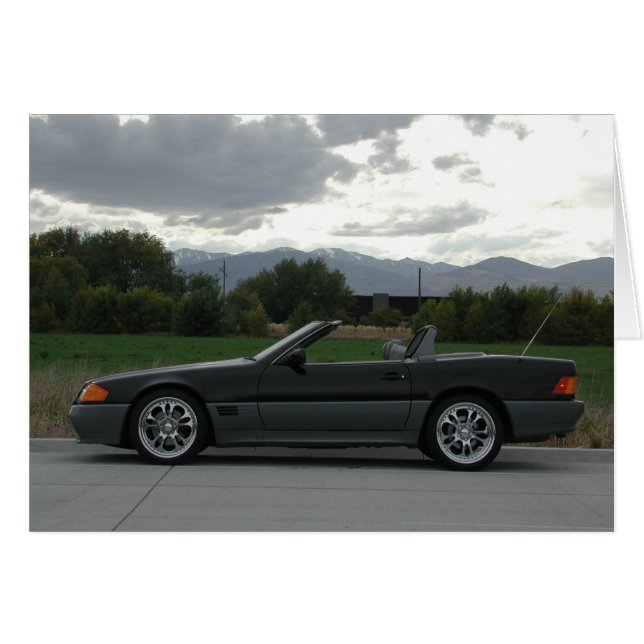 ベンツ500 SLのロードスター (正面横)