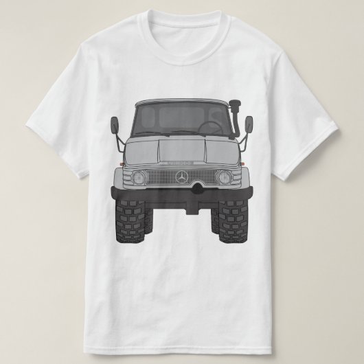 ベンツUnimog 4x4 Tシャツ (デザイン正面)