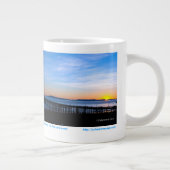 ベントゥーラのカリフォルニア桟橋の日没15のozのマグ ジャンボコーヒーマグカップ (右)
