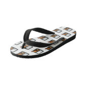 ベントカートゥーンイラストレーション キッズビーチサンダル (アングル)