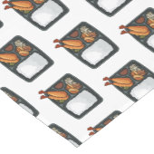 ベントカートゥーンイラストレーション ショートテーブルランナー (コーナー)