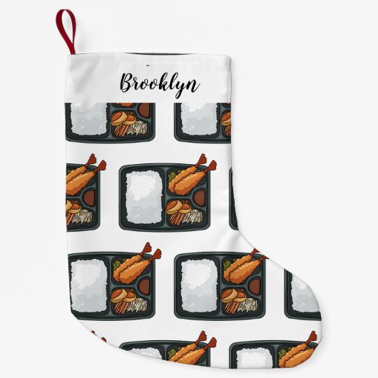 ベントカートゥーンイラストレーション スモールクリスマスストッキング (正面)