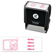 ベントカートゥーンイラストレーション セルフインキングスタンプ (インサイチュ)