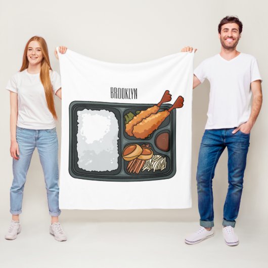 ベントカートゥーンイラストレーション フリースブランケット (インサイチュ)