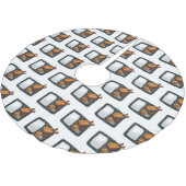 ベントカートゥーンイラストレーション ブラッシュドポリエステルツリースカート (アングル)