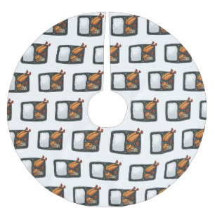 ベントカートゥーンイラストレーション ブラッシュドポリエステルツリースカート