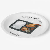 ベントカートゥーンイラストレーション ペーパープレート (アングル)