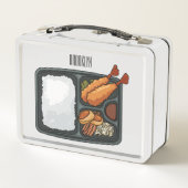 ベントカートゥーンイラストレーション メタルランチボックス (裏面)