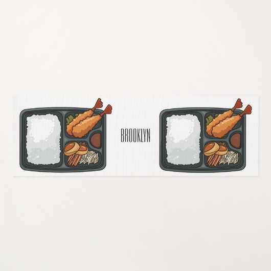 ベントカートゥーンイラストレーション ヨガマット (正面(横))